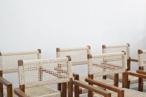 Kursi Makan, Kursi Cafe Kayu Jati Kombinasi Anyaman Lum PF-KRS 010 - Image 7