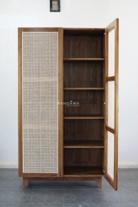 Almari Rotan, Almari Pakaian Jati PF-ALM 001 - Image 2