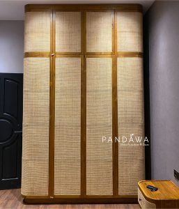 Lemari Baju Minimalis Rotan Empat Pintu PF-ALM 003