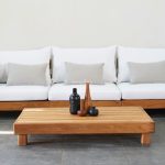 Set Sofa L, Sofa Sudut Meja Natural PF - SET 009