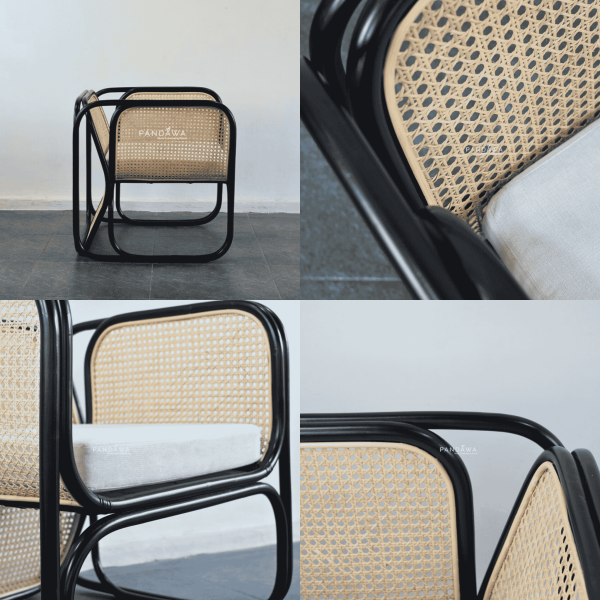 kursi rotan modern elegan